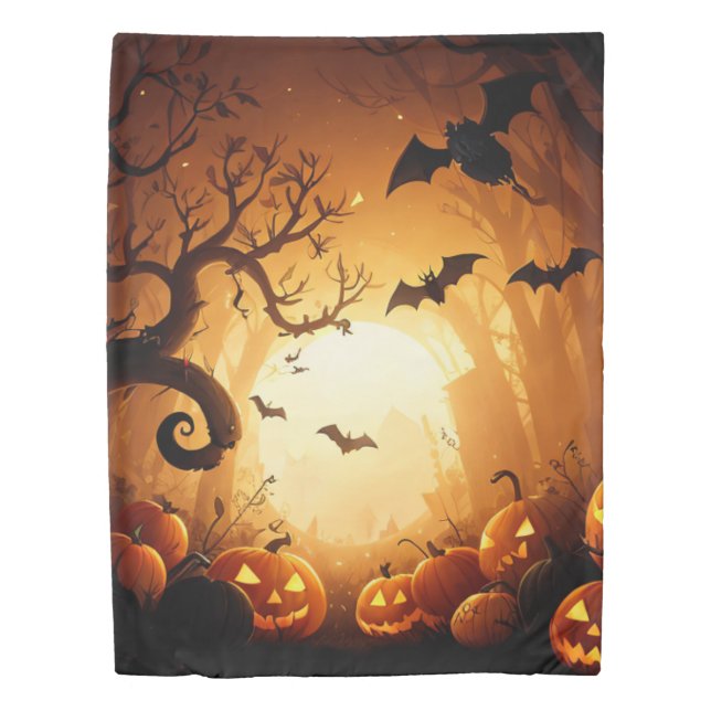 Halloween/Bat/Pumpkin/Fall  Duvet Cover (Front)