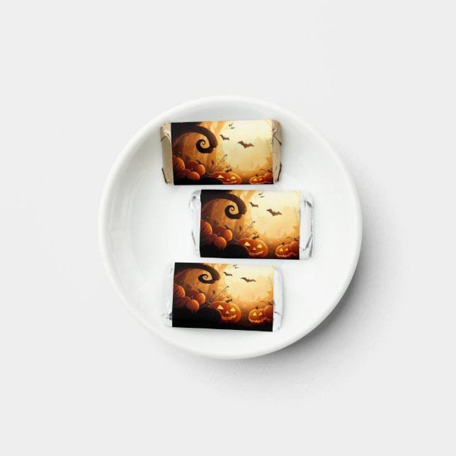 Halloween/Bat/Pumpkin/Fall  Hershey's Miniatures (Plate)