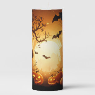 Halloween/Bat/Pumpkin/Fall Pillar Candle