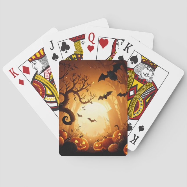 Halloween/Bat/Pumpkin/Fall  Poker Cards (Back)