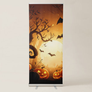 Halloween/Bat/Pumpkin/Fall  Retractable Banner