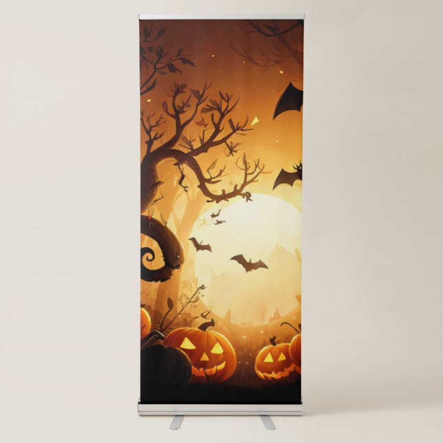 Halloween/Bat/Pumpkin/Fall  Retractable Banner (Front)