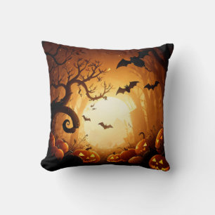 Halloween/Bat/Pumpkin/Fall Throw Pillow