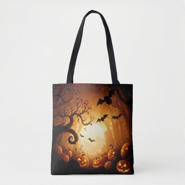 Halloween/Bat/Pumpkin/Fall  Tote Bag (Front)