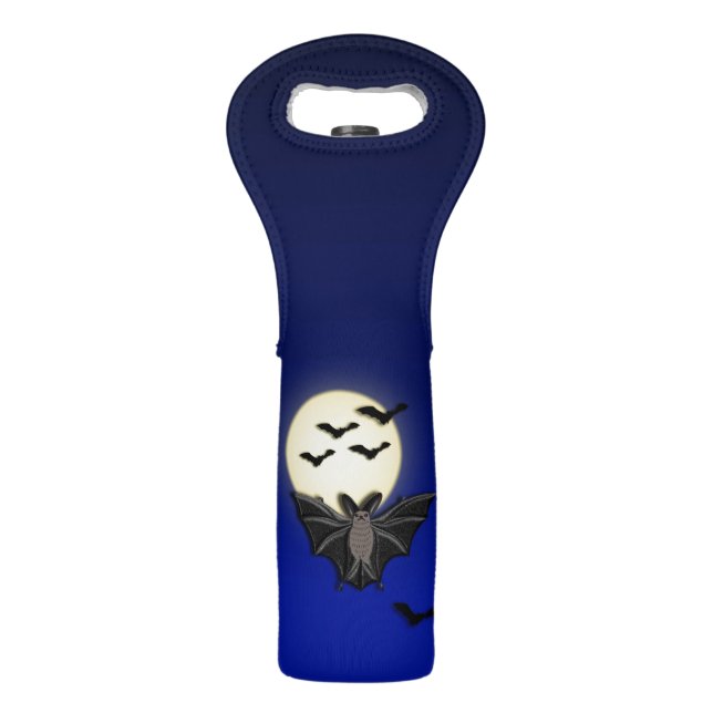 Halloween Bat Wine Bag (Front)