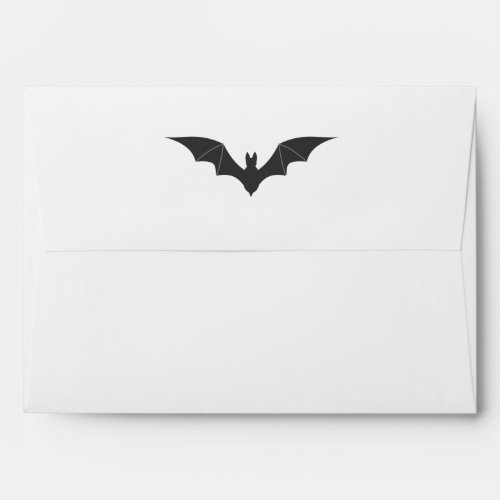 halloween bat with checkered black and orange envelope