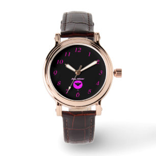 Halloween Bat Women's Square Leather Watch