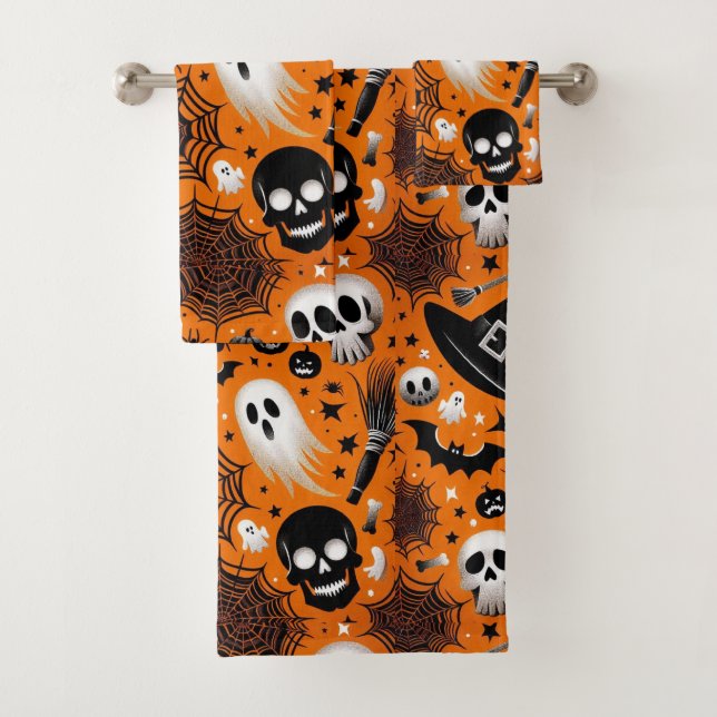Halloween Bath Towel Set (Insitu)