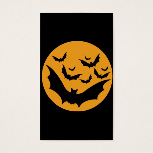 Halloween Bats Business Card Templates