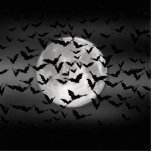 Halloween Bats And A Full Moon Cutout<br><div class="desc">* Besides a Statuette, this design can be made into four more items! You can create a magnet, ornament, pin back button, or key chain. Chose from up to four different size options. Click the CUSTOMIZE button to get started. ~~~ If you're looking for more Fall Season gifts, supplies or...</div>