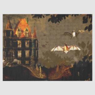 Halloween Bats and Skeleton Decoupage Tissue Paper