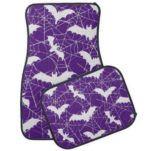 Halloween Bats And Spiders Web Car Floor Mat