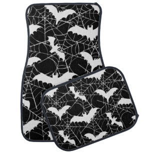 Halloween Bats And Spiders Web Car Floor Mat