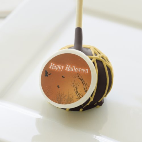 Halloween Bats and Trees Cake Pops