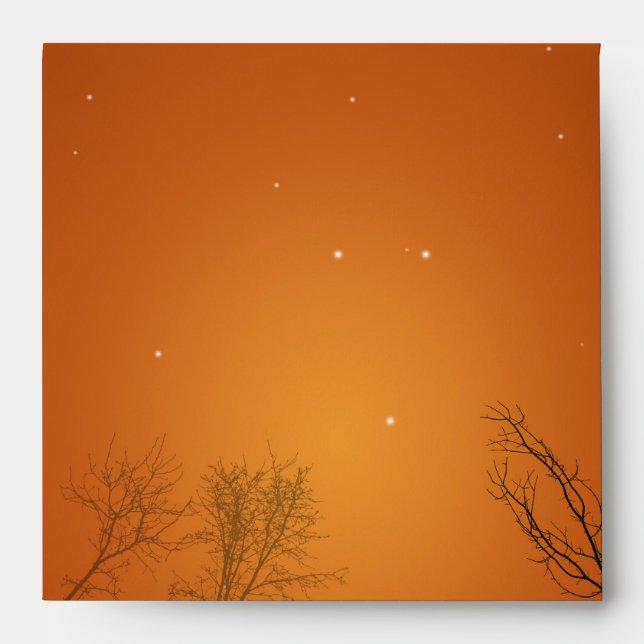 Halloween Bats and Trees Envelope (Front)