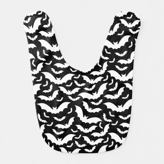 Halloween Bats Baby Bib (Front)