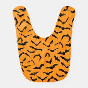 Halloween Bats Baby Bib