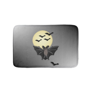 Halloween Bats Bath Mat