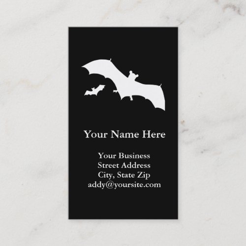 Halloween Bats Business Card Templates