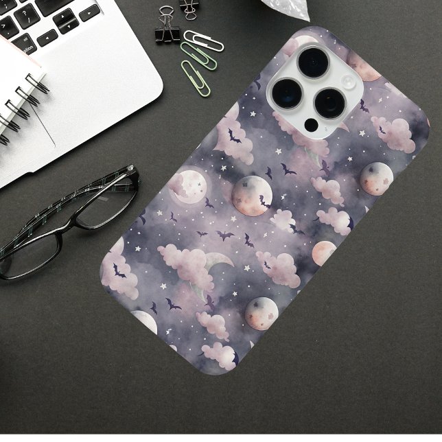 Halloween Bats | Cute Spooky Night Pattern Case-Mate iPhone Case (Creator Uploaded)