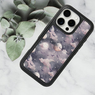 Halloween Bats Cute Spooky Night Pattern iPhone 16 Pro Case