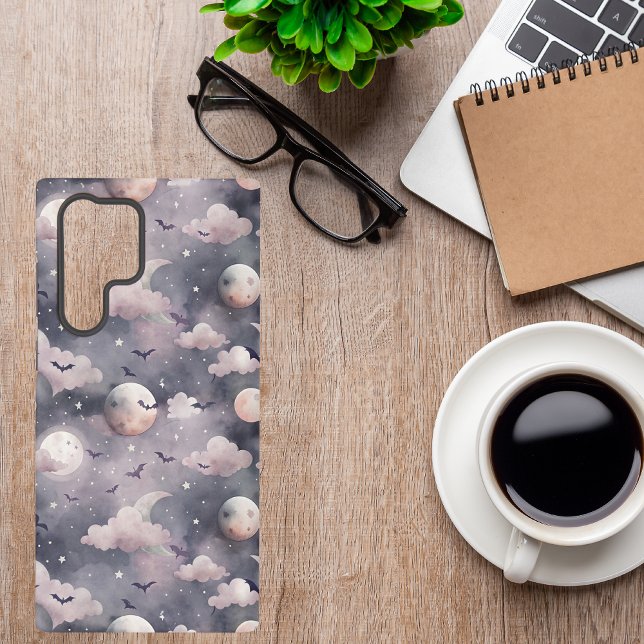 Halloween Bats | Cute Spooky Night Pattern Samsung Galaxy Case (Creator Uploaded)