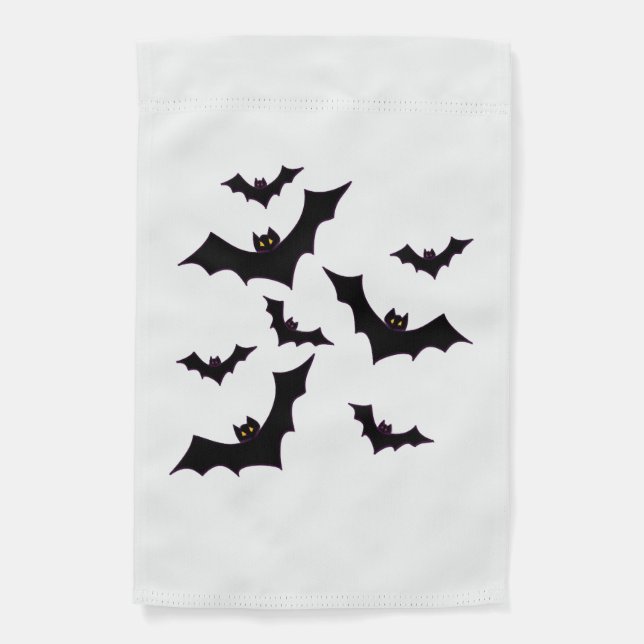 Halloween bats garden flag (Front)