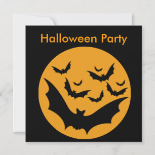 Halloween Bats Invitation
