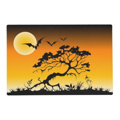 Halloween Bats Laminated Placemat