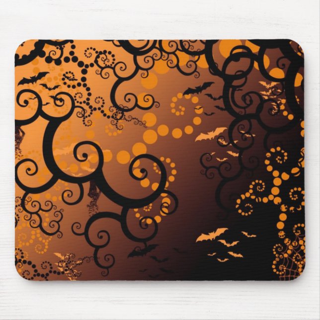 Halloween Bats Mouse Pad (Front)