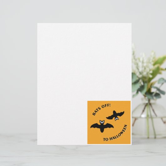 Halloween Bats Orange (Standing Front)