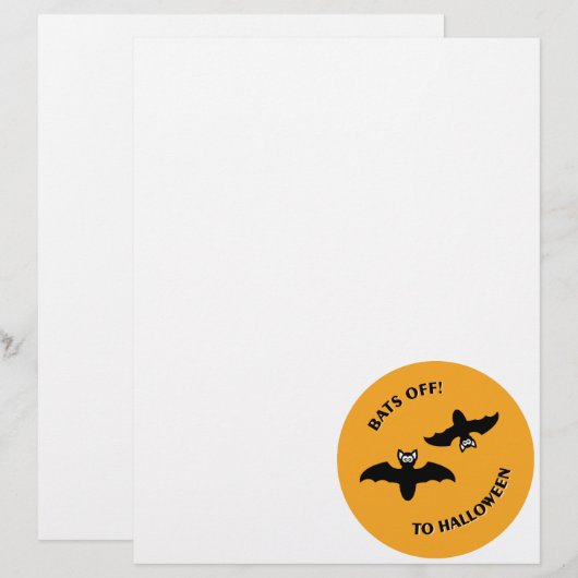 Halloween Bats Orange (Front/Back)