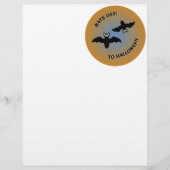 Halloween Bats Orange Blue (Front)