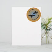 Halloween Bats Orange Blue (Standing Front)