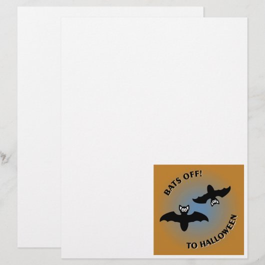 Halloween Bats Orange Blue (Front/Back)