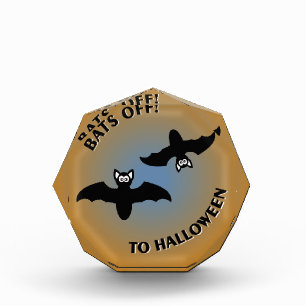 Halloween Bats Orange Blue Award