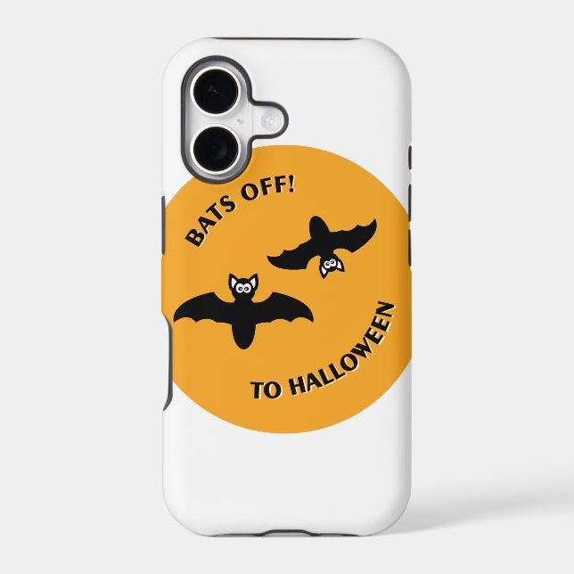Halloween Bats Orange Iphone Case (Back)