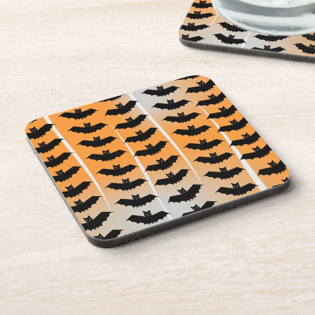 Halloween Bats Pattern Coaster (Left Side)