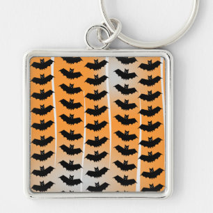 Halloween Bats Pattern Keychain