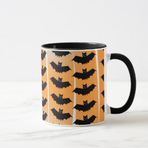 Halloween Bats Pattern Mug