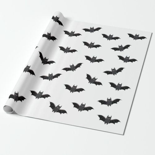 Halloween Bats Pattern Wrapping Paper