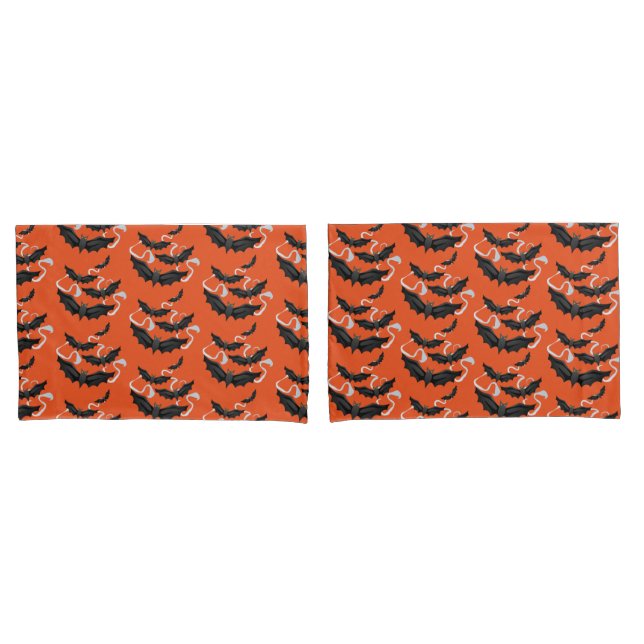 Halloween Bats Pillowcase Set (Front-Set)