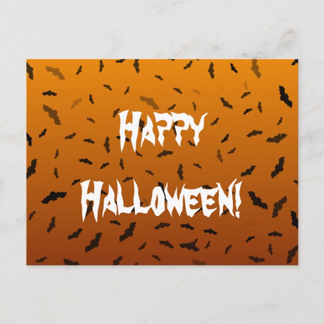 Halloween Bats Postcard (Front)