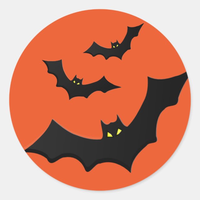 Halloween Bats Sticker (Front)