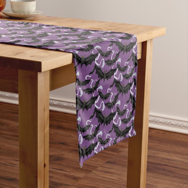 Halloween Bats Table Runner (In Situ)