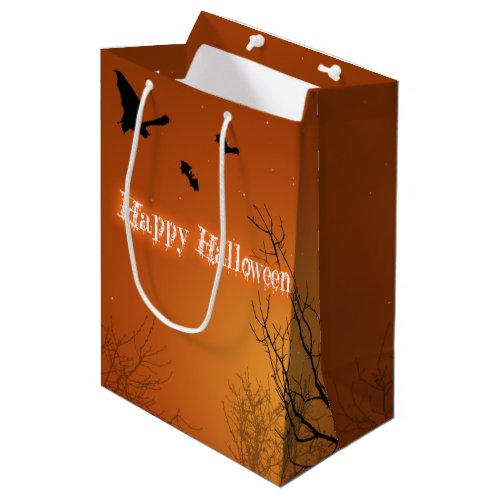 Halloween Bats  Trees _ Medium Gift Bag