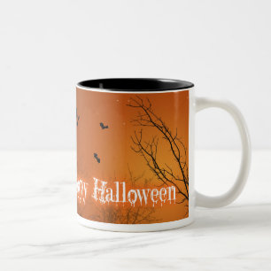 Halloween Bats & Trees - Mug