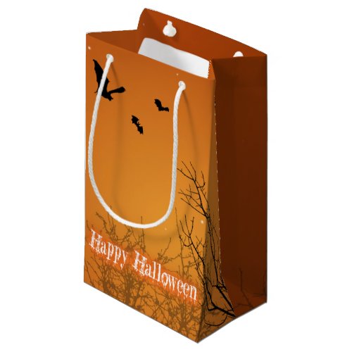 Halloween Bats  Trees _ Small Gift Bag