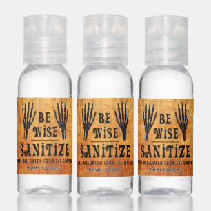 Halloween BE WISE SANITIZE Fun Party Favor Hand Sanitizer