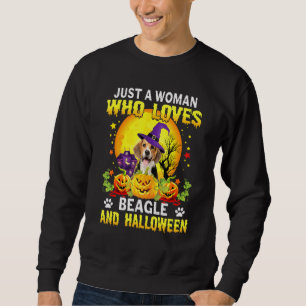 Halloween Beagle Dog Pumpkin Costume For Men Wome Sweatshirt